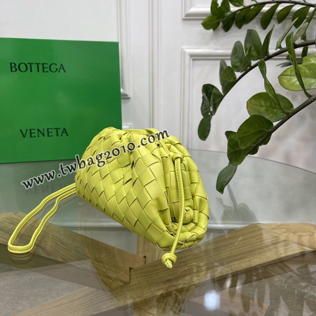 Bottega veneta高端女包 98061 寶緹嘉粗格編織羊皮雲朵POUCH手拿包 BV經典款女包  gxz1160